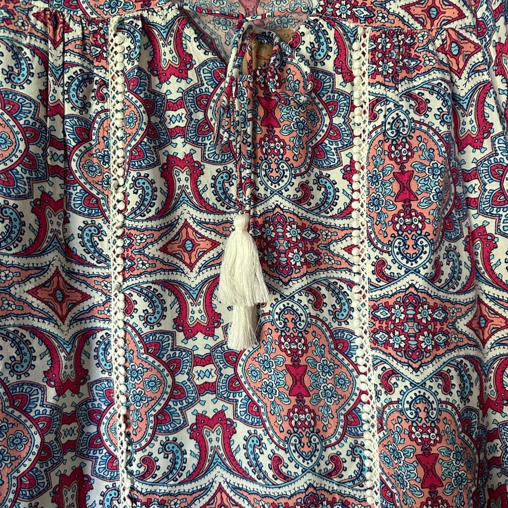 NWT Red Camel boho print top size M - Picture 7 of 8